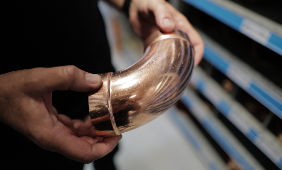 Testing copper for metal purity